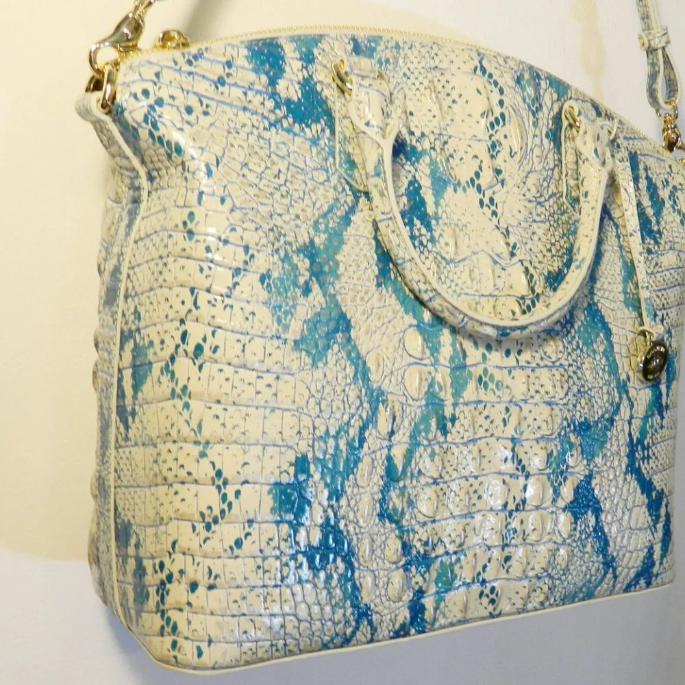Brahmin $345 Large Duxbury Satchel Mesmerized Melbourne NWT!